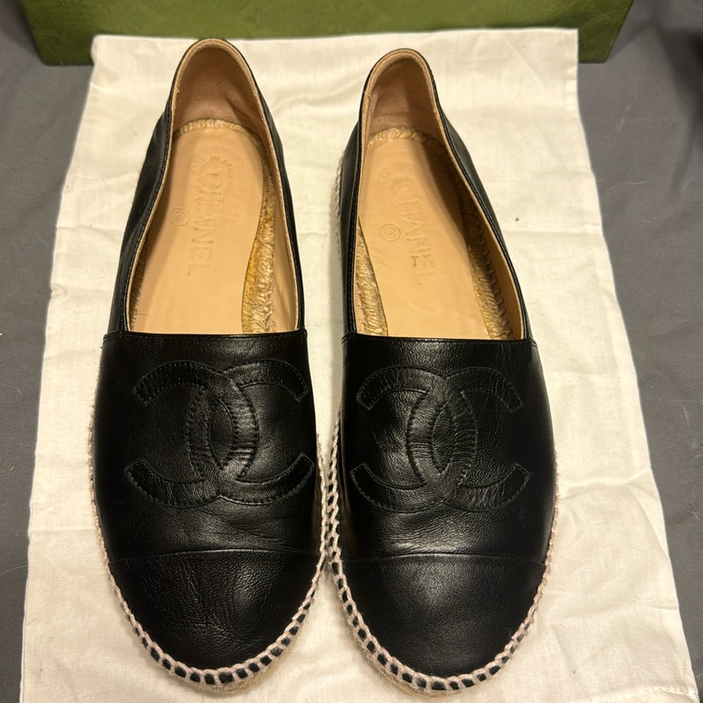 Lambskin CC Espadrilles 38